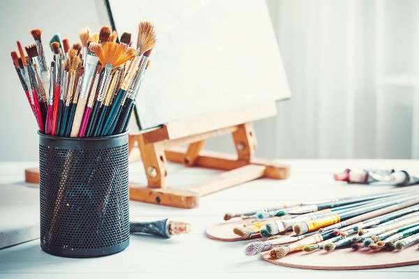 Blank Canvas and Paints